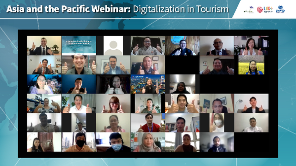 세종대 Linc+사업단, 세계관광기구(UNWTO), 부탄 관광청이 공동으로 개최한 ‘Asia and the Pacific Webinar: Digitalization in Tourism’ 웨비나 모습 [사진 출처=세종대학교]