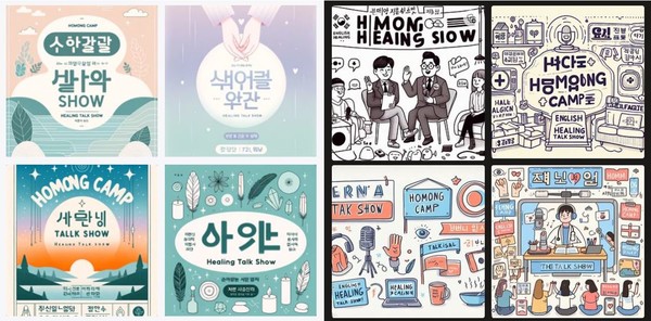 [한글과 영어 간판, 좌측사진=챗gpt 우측사진=Bing]