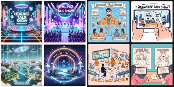 [호몽캠프 영어간판, 좌측사진=챗gat 우측사진=Bing]