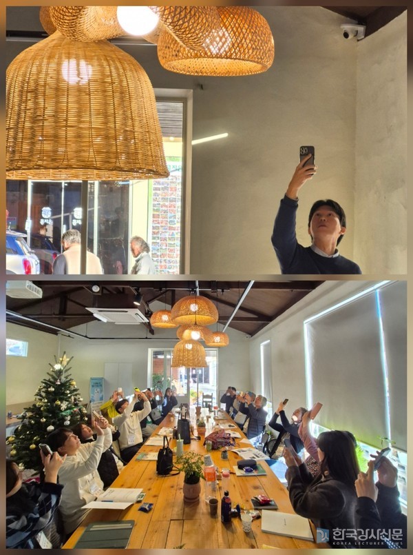 [사진설명 = 열정적으로 실습중인 수강생]