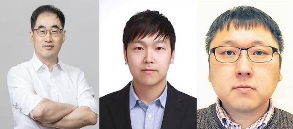 (왼쪽부터) 고려대 화학과 곽경원 교수, 바이오의공학과 구자현 교수, 육군사관학교 화학과 김성봉 교수(공동 교신저자) [사진출처=고려대학교]